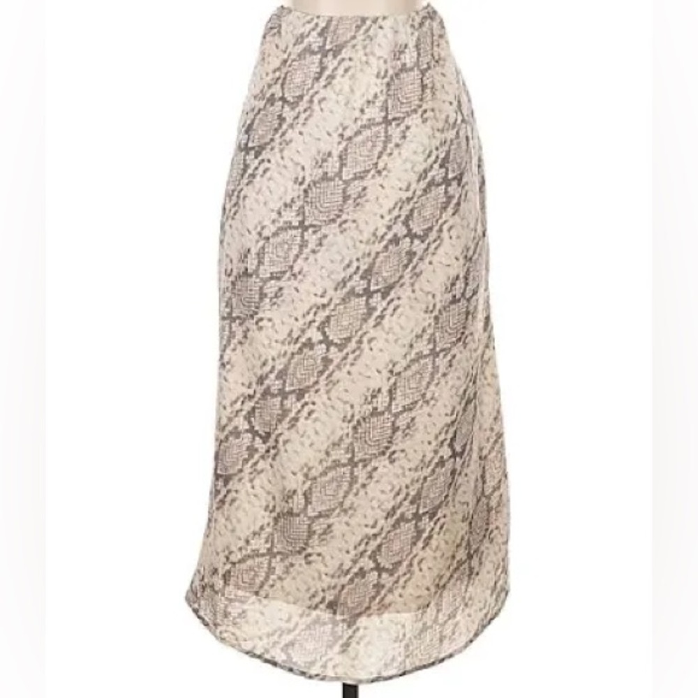Japna midi snakeskin midi skirt size M
